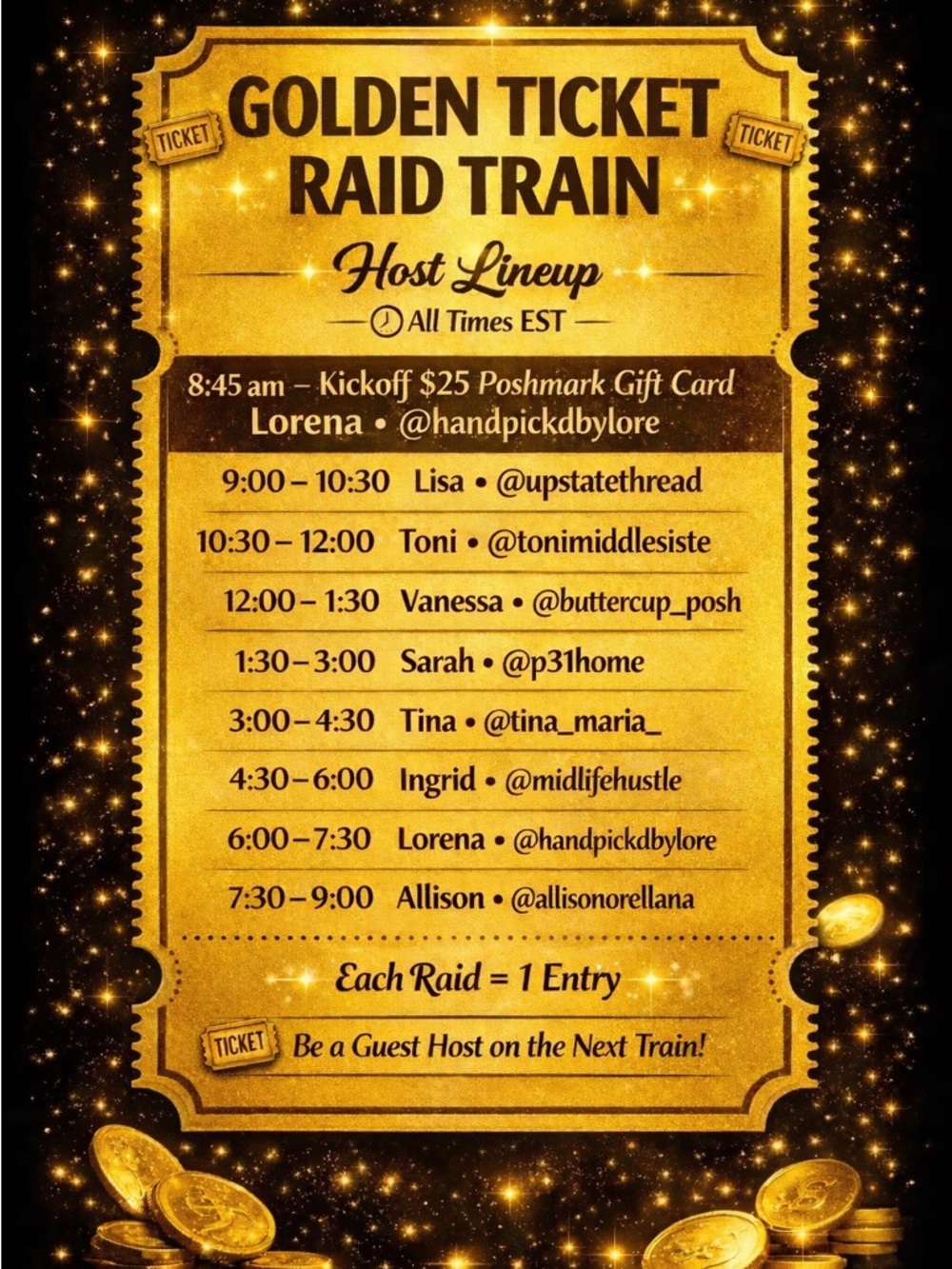 🚂🎟️ 5/26 $3 Golden Ticket Raid Train 🎟️ 🚂 - Picture 2 of 2